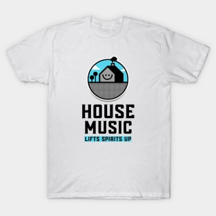 HOUSE MUSIC - Lifts You Up (blue/black) T-Shirt